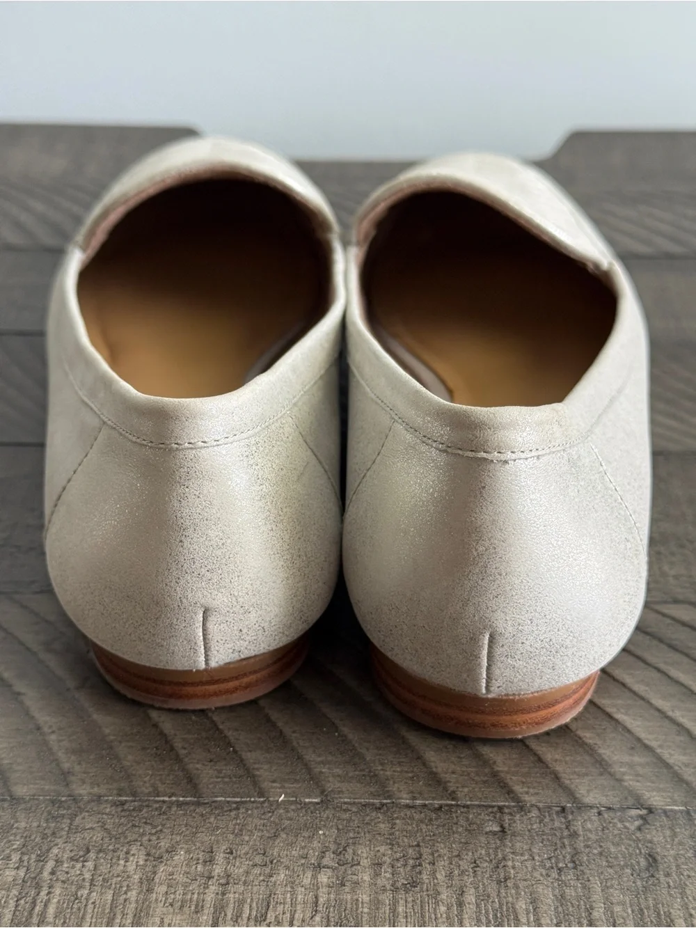 Talbots Ryan Leather Loafers (Chevron-Quilted Edition) Size 8.5M